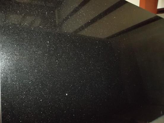 Absolute Black Beauty Granite Basalt Polished Flamed Leather Finish Granite Slab