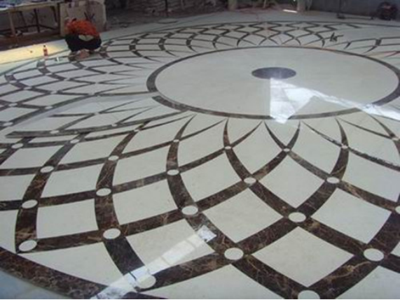 New Design Stone Marble Medallions Waterjet Pattern Design For Flooring Wall