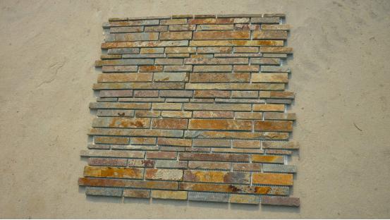 Rusty Yellow Slate Mosaic