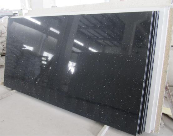 Galaxy Black Quartz Slab