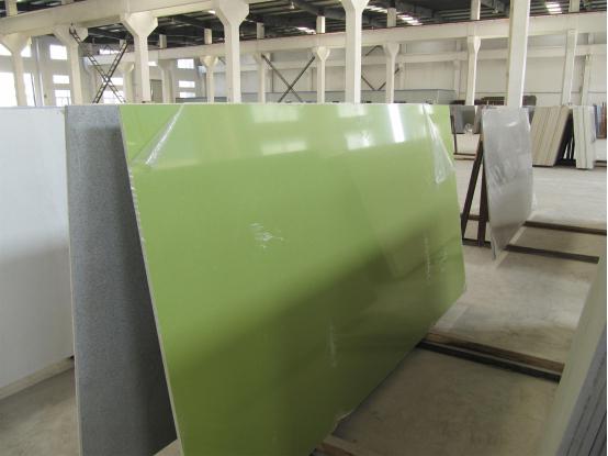 Pure Green Quartz Slabs