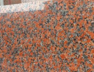 China Diamond Xili Peach Red Color Cheap Granite Polished Flamed Slabs