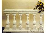 Indoor Hand Rail White Marble Stair Baluster