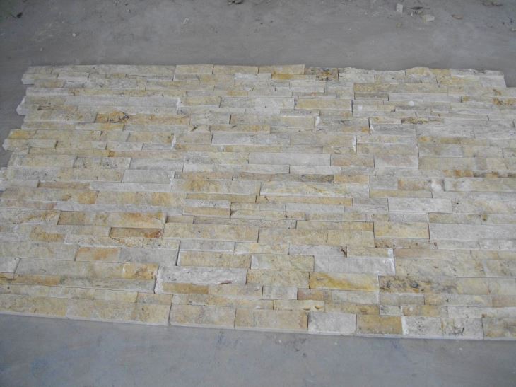 Yellow Travertine Wall Panel