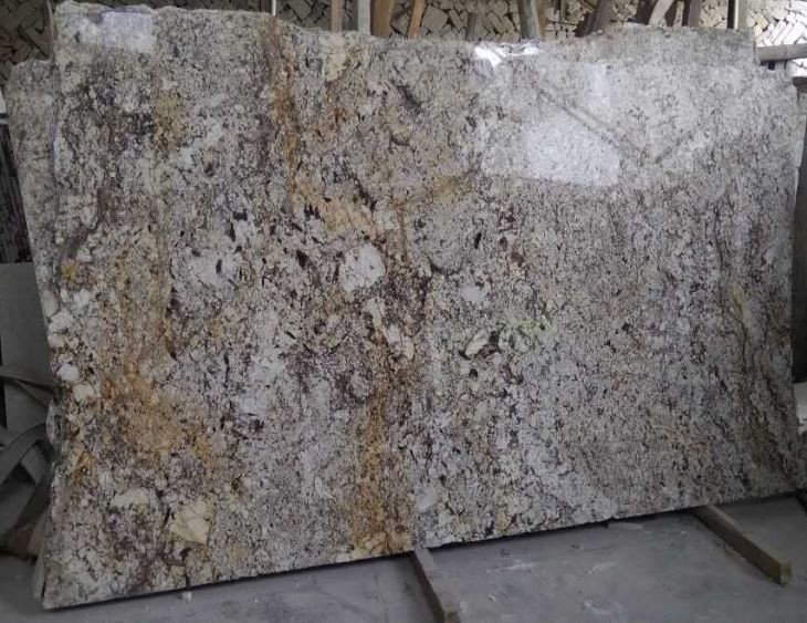 Chinese Golden River Granite Slabs Cutter Slabs Countertops