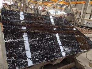 Black White Flower Marble